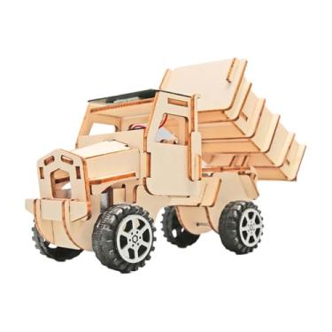 Imagem de TTETTZ Kit de carro modelo, brinquedo científico, construção, monte seu próprio caminhão solar para crianças, faça você mesmo, montagem, presente de