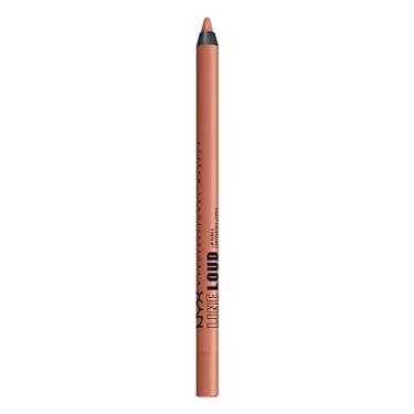 Imagem de NYX PROFESSIONAL MAKEUP Delineador labial Line Loud Longwear e pigmentado com óleo de jojoba e vitamina E - Daring Damsel (pêssego nude claro e quente)