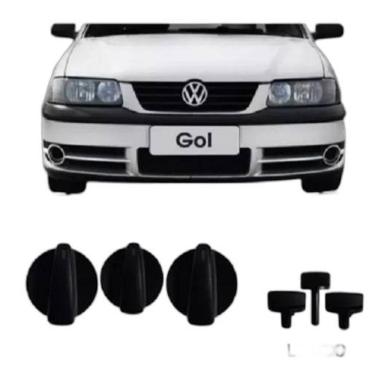 Imagem de Botão 3 Pçs Comando Ar Condicionado Gol Parati Saveiro G3 G4