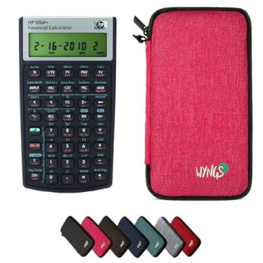 Imagem de HP 10B II Plus/HP10BII+ Calculadora científica financeira + capa protetora WYNGS rosa