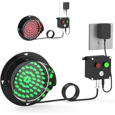 Imagem de Controle De Botão De Luz De Sinal De Trânsito, Luz De Parada Vermelha/Verde, Luz De Advertência Indicadora à Prova D'água Ao Ar Livre, Luz De Doca De Carga Indu, One Color, 125mm/5in