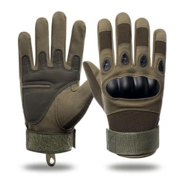 Imagem de Luva Tática Operacional Militar, para Moto, Ciclismo e Trilha, Disponível em Preto, Verde e Tan (Verde, L (G))