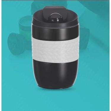 Imagem de Copo Antiqueda Térmica em Aço Inox Parede Dupla com Tampa e Ventosa 260ml (Branco)