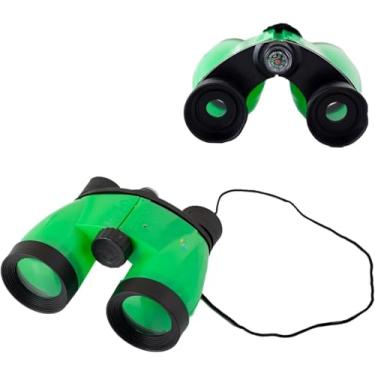 Imagem de Binóculo Infantil 4x com Bússola e Alça, 12cm x 10cm Campo de Visão 75° (Verde)