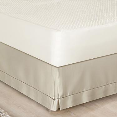 Imagem de Saia Para Cama Box 200 Fios Bia Queen 01 Peça 80% Algodão 20% Poliéster - Caqui