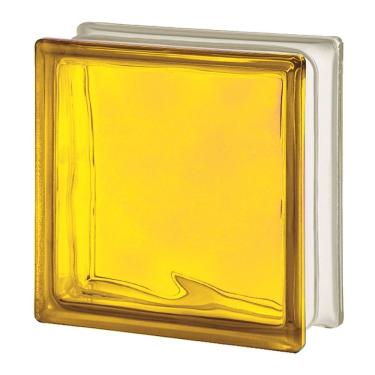 Imagem de Tijolo De Vidro 19 X 19 X 8 Cm Amarelo Translúcido 06 Unidades Tradestar