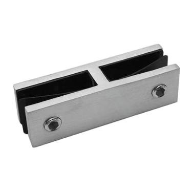 Imagem de Generic Grampo de vidro fixador de parede prático suporte de prateleira de vidro aço inoxidável para estante quarto escritório escada jardim, Prata, 180 Graus