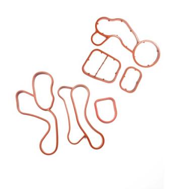 Imagem de AMCC Kit de junta de montagem de filtro de óleo e filtro de óleo do motor compatível com BMW B38 B48B20A 2016-2022 230i 330e 330i GT 430i 530i 740 X3 X4 Substituir: 11428591460, 11428591462