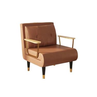 Imagem de Sofá-cama dobrável Sofá-cama conversível, poltrona, encosto ajustável, adequado para sala de estar/apartamento/escritório(Brown)