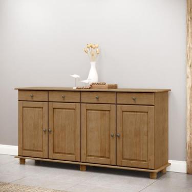 Imagem de Balcão Cozinha Bancada 4 Portas Madeira Maciça com 4 Gavetas - LaCasaM