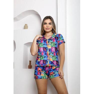 Imagem de Pijama Adulto Americano Curto Divertidamente Sticht Festa do Pijama - 