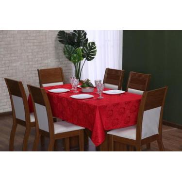 Imagem de Toalha de Mesa Jantar Jacquard Lisa - 6 Lugares 2m x 1,4 m - Olizonit,
