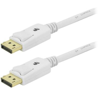 Imagem de Cabo Displayport Chipsce 1.2 Branco 2 Metros 018-7497