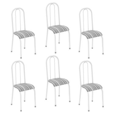 Imagem de Conjunto 6 Cadeiras para Sala de Jantar Paola Branco
