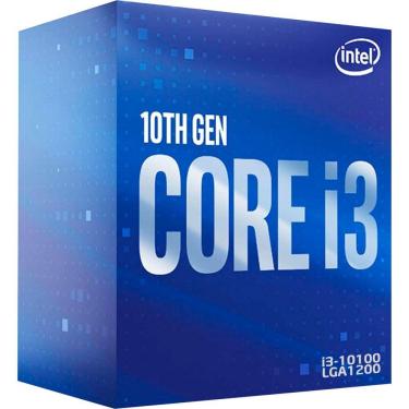 Imagem de Processador Intel Core I3-10100 3.60ghz (4.3ghz Turbo) Quad Core Lga1200 6mb Cache - Bx8070110100