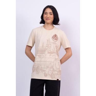 Imagem de Camiseta Harry Potter Hogwarts Express - Piticas, 14, Areia, Unissex