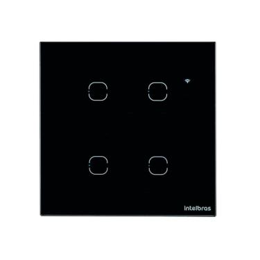 Imagem de Interruptor Smart Wi-fi Touch 4 Teclas Preto Ews 1004 4850028