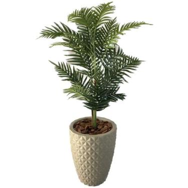 Imagem de Palmeira Artificial Areca Planta + Vaso Completo Decoração - Flores Im