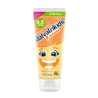 Imagem de Gel Dental Infantil Malvatrikids com Flúor + Xilitol 70g - Malvatri ki