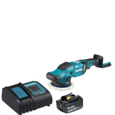 Imagem de Politriz Roto Orbital Bateria 18v Makita Dpo600 + Carregador Bivolt