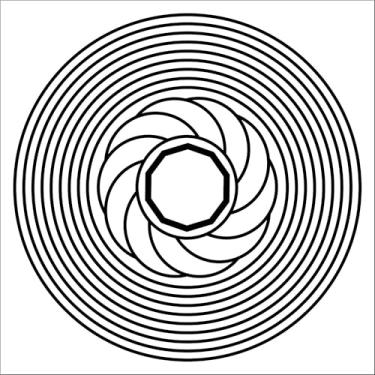 Imagem de Placa Radiestesia Radiônica 17x17 Cm - TRÍGONO