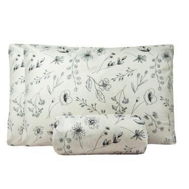 Imagem de Jogo De Lençol Queen Bouti Basic Estampado 180 Fios 3 Peças - Minimal Floral
