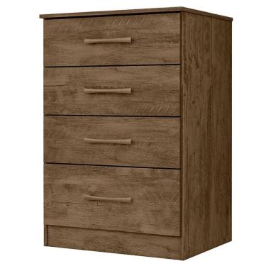 Imagem de Cômoda Gaveteiro Ms913 Castanho Wood - Moval