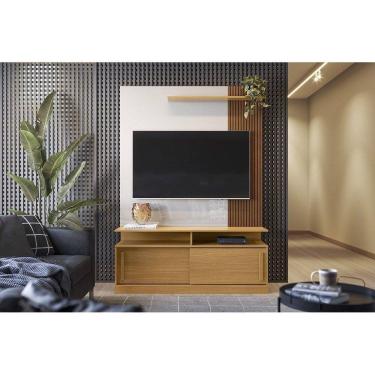 Imagem de Home p/ TVs até 55" Chicago Tauari Rip./Off Perolizado - Lukaliam