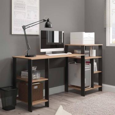 Imagem de Mesa Office Londres Montana com Prateleiras para Objetos