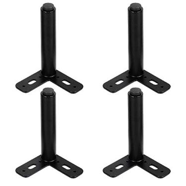 Imagem de LUOFDCLDDD Pernas de móveis, pacote de pernas 4Niture, pernas de metal ajustáveis, pé de suporte de sofá de perna de mesa, pernas de suporte de armário de banheiro, pernas de suporte de TV, pernas de