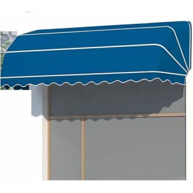 Imagem de Toldo retrátil de cobertura de toldo de pátio para janela de porta são ideais para montagem em qualquer janela ou porta.