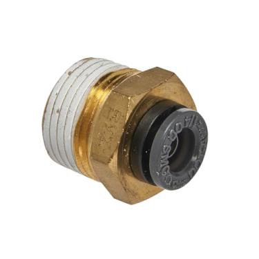 Imagem de S.U.R. and R Auto Parts Conector macho reto SRRABM240 (tubo de 0,63 cm x Npt de 0,95 cm (2)), 1 pacote