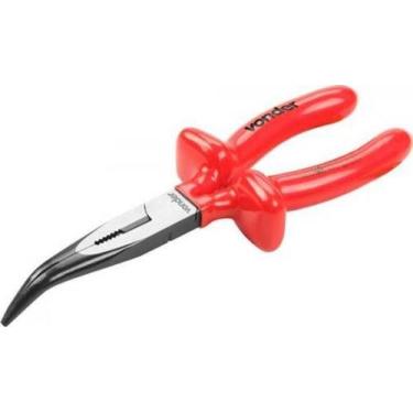 Imagem de Alicate Isolado Bico M. Cana Curvo 8'' Iec60900 Vonder