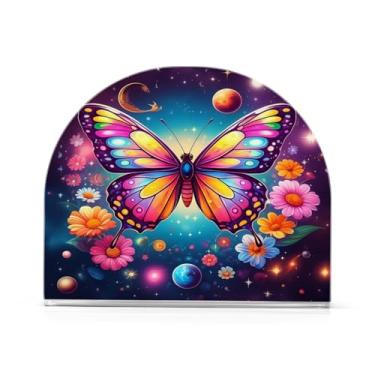 Imagem de xigua Lindo porta-guardanapos de acrílico de borboleta, porta-guardanapos para mesas cozinha restaurante decoração de casa, suporte decorativo moderno para guardanapos de coquetel de papel de jantar