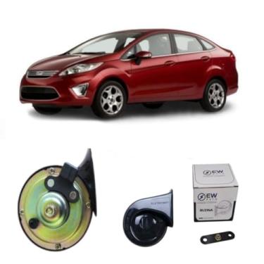 Imagem de BUZINA AUTOMOTIVA CARACOL COM PLUG (2 PINOS) E CONECTOR PARA FIESTA SEDAN 2007 > 2011 - TIGER AUTO