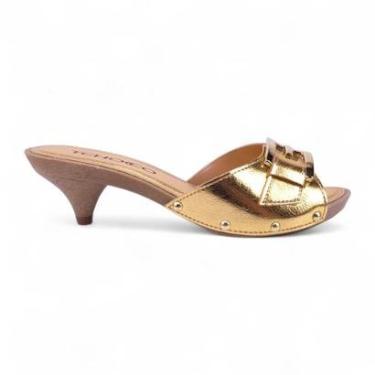 Imagem de Tamanco Tchocco Salto Baixo Enfeite Fivela-Feminino