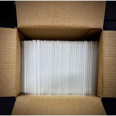 Imagem de Canudos de plástico pré-selados (em uma extremidade) para fazer seus próprios palitos de mel com máquinas de palha de mel Anthony's Beehive - Caixa com 2.000