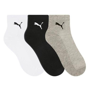 Imagem de Kit 3 Meias Puma Cano Médio Tamanho 34-39 Mescla