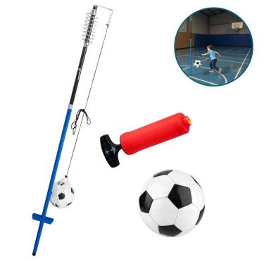Imagem de Kit Treino Espiribol de Futebol Infantil Portátil com Bola Importway Iwj006