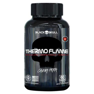 Imagem de Termogênico Thermo Flame Black Skull - 60 Tabletes-Unissex