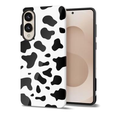 Imagem de Svanove Capa de telefone com estampa de vaca para Samsung Galaxy S25 Edge feminina, capa de vaca fofa para mulheres e meninas, design de impressão animal retrô legal de luxo na moda, padrão estético