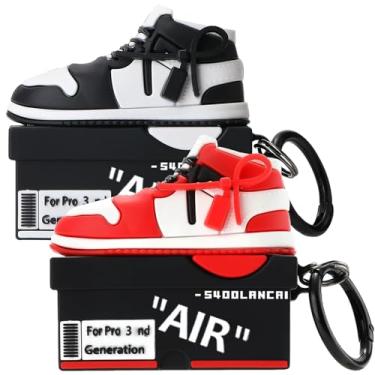 Imagem de [2Pac] Capa compatível com Airpods Pro 3 (2025), capa protetora de silicone macio com desenho animado 3D para Apple AirPods Pro 3ª geração, capa para Airpod Pro 3 com chaveiro para mulheres e homens