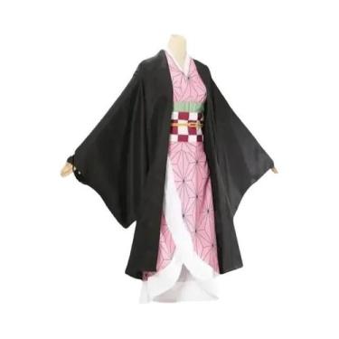 Imagem de Fantasia De Cosplay Kamado Nezuko Para Mulheres E Crianças, Kimono, Un
