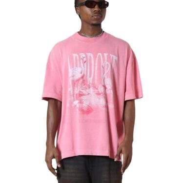 Imagem de Camiseta Approve Huge Oversized Animals III Flamingo Masculina-Masculino