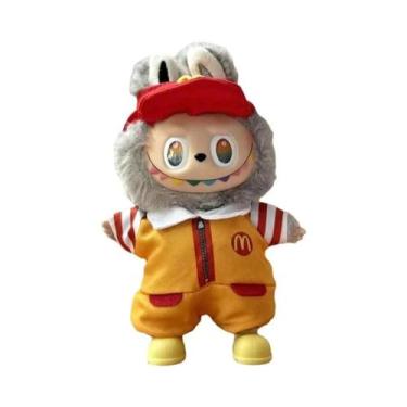 Imagem de Roupa De Boneca Labubu 15-17cm: Fantasia De Fast Food (Coca-Cola E Bat