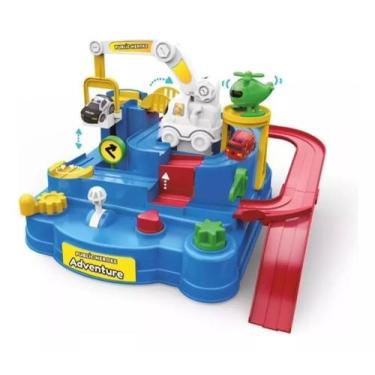 Imagem de Brinquedo Desafio Educativo Plataforma Topcars 2 Carrinhos - shiny toy