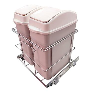 Imagem de Lixeira Dupla Deslizante Base 20,5 Litros Arapuxe