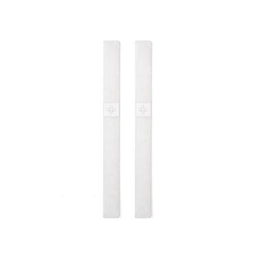 Imagem de russell+hazel Mini 3 argolas para fichário com alça para caneta, silicone, branco fosco. 190 x 21 cm, 2 unidades