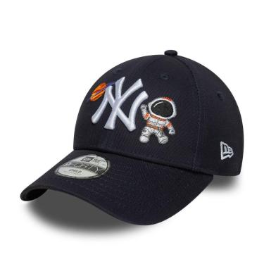 Imagem de Boné New Era Infantil 9FORTY New York Yankees MLB Marinho Logo Branco-Unissex