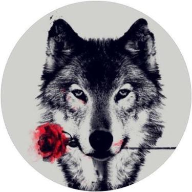 Imagem de Capa De Estepe Ecosport Aircross Lobo E Rosa Vermelha